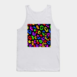 Leopard Print Rainbow Tank Top